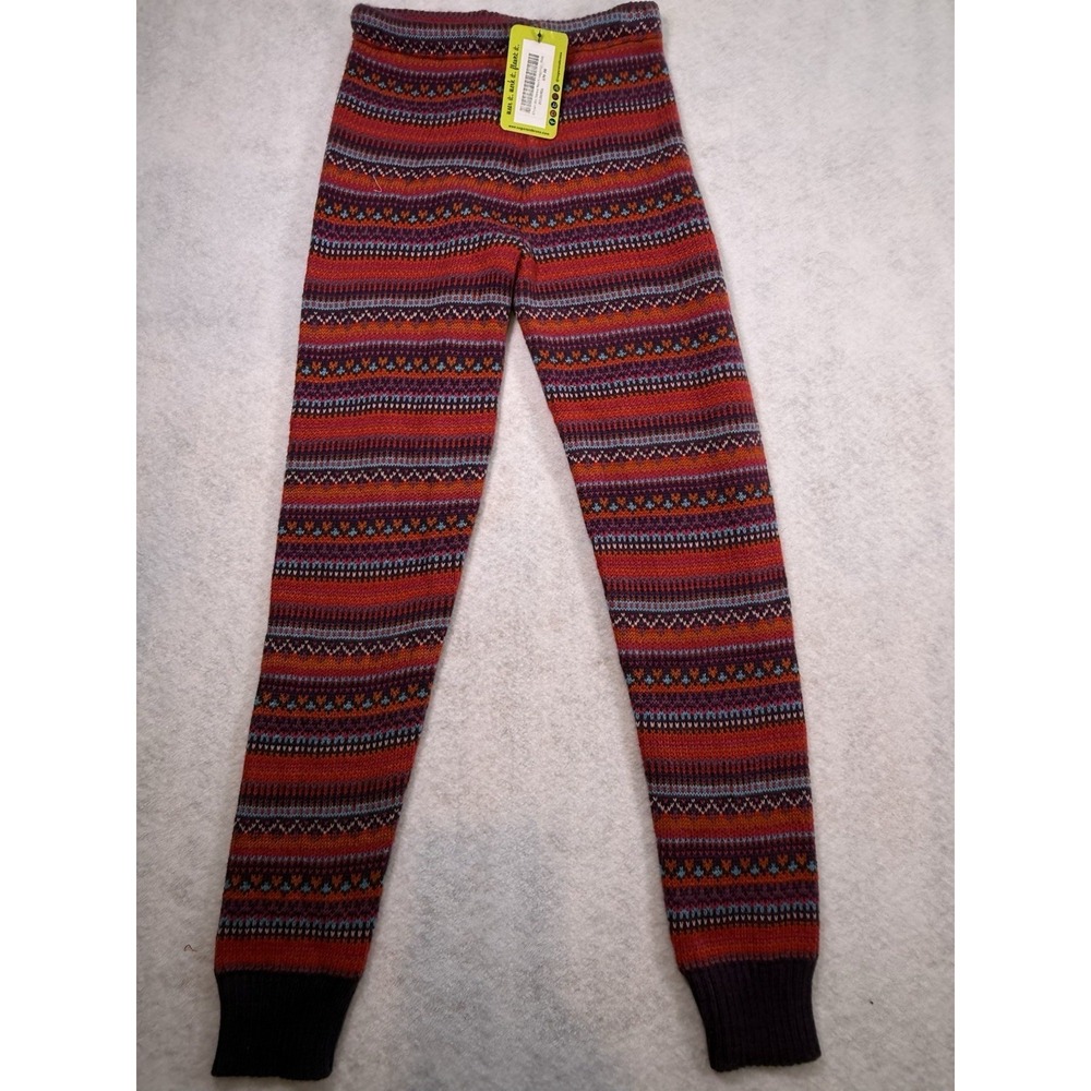 NWT Sugar & Bruno Chalet We Dance Youth Leggings YOS Pink Fair Isle Knit $70 - Picture 9 of 11
